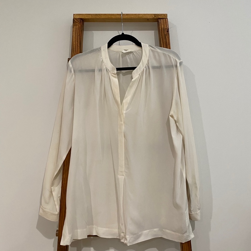 Club Monaco Silk Button Down Shirt